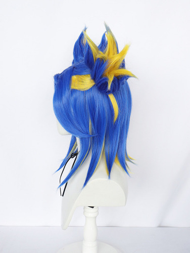 Peruca Cosplay Anime Valorant Neon