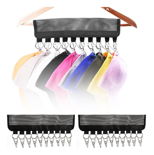 Organizador De Sombreros, 2 Piezas, Plegable, Para Puerta O