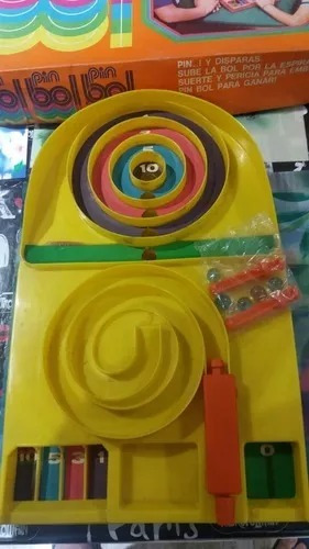 Antiguo Juguete Pin Bol Spiro Bol Ind Arg Fliper Retro Kxz