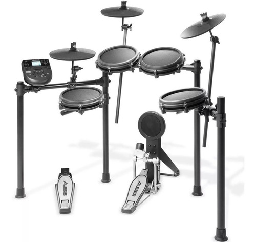 Alesis Bateria Eletrônica Nitro Mesh 300 Sons Kick Pedal
