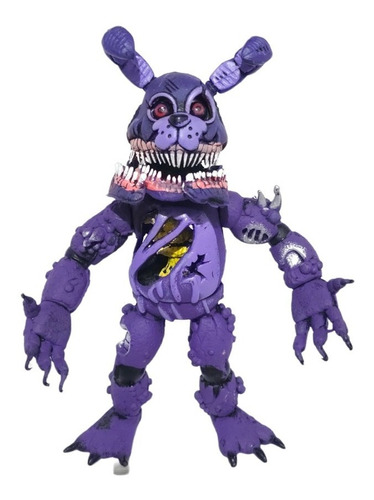 Figura Five Nights At Freddy's Twisted Conejo Bonny Morado