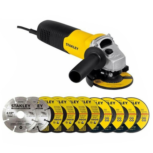 Kit Amoladora 4 1/2 710w Stanley Stgs7115k10