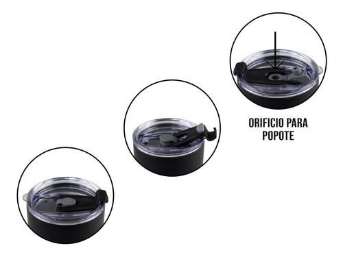 Imagen 9 de 10 de Vaso Termo Acero20oz Inoxidable Incluye Popotes Térmico590ml