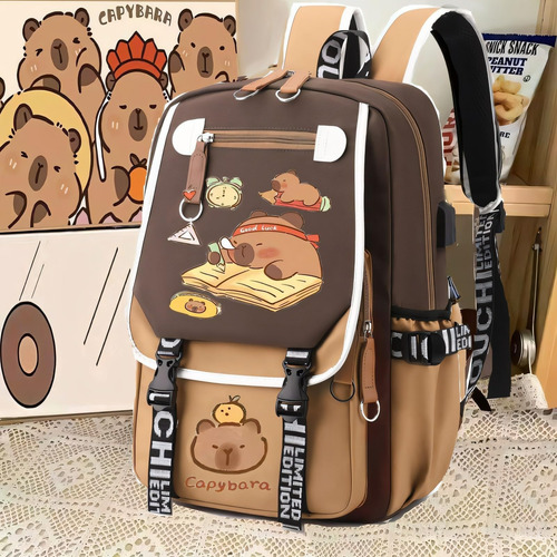 Mochila Capibara, Capybara-mochila Kawaii, Mochila Capibara