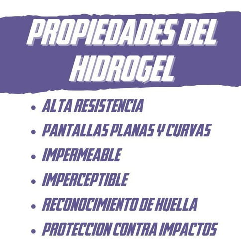 Film Hidrogel Templado Para Moto E6 Play C/ Colocacion