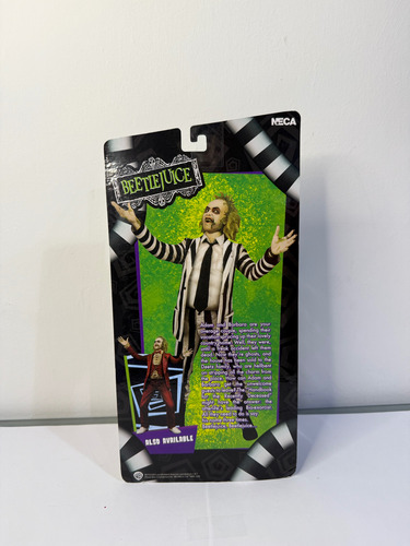 Beetlejuice 1988 Movie Neca Beetlejuice Striped Suit (Usado)