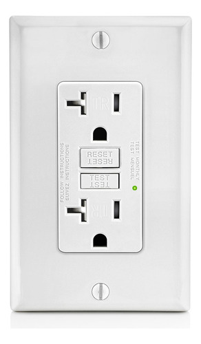 Gfci Outlet 20a, Receptáculo Eléctrico Gfi Con Indicador Led
