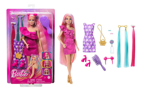 Barbie Extra largo lacio Lacio Mattel HKT96