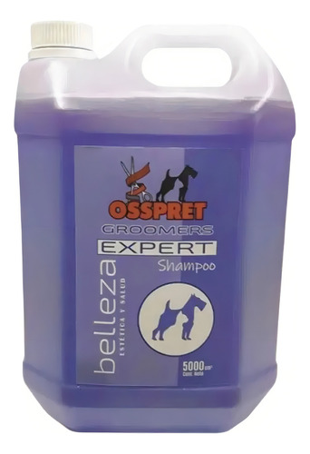 Shampoo Para Perros Y Gatos Groomers Expert Osspret X 5 Lts Fragancia Mora Y Berry