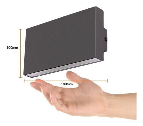 Imagen 6 de 7 de Luminaria Para Muro Exterior, Gris 17w, Luz Cálida Tecnolite