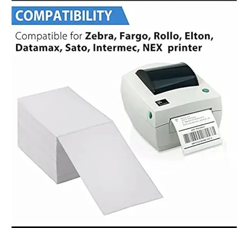 Etiquetas De Envio Termicas Directas De Immuson Fanfold 4 X