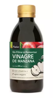 Vinagre De Manzana + Vitamina C X 500ml- Natier