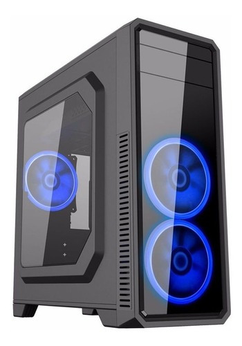 Gabinete Gamemax Mid Tower G561-BK preto sem fonte