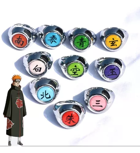 Set de Anillos Akatsuki Naruto Shippuden - Coleccionista - Redsale