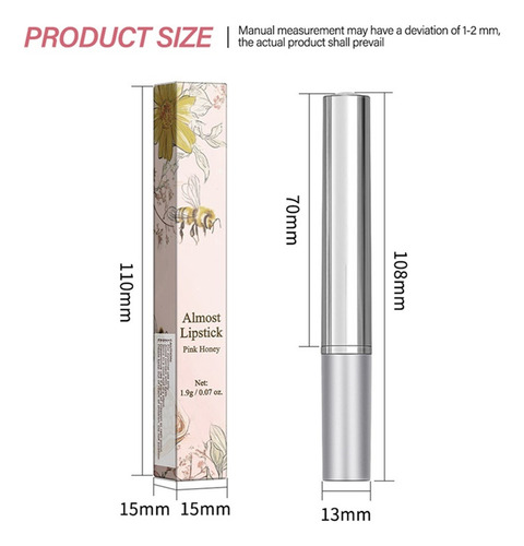 Lápiz Labial Transparente Hidratante De Color X Na 8001