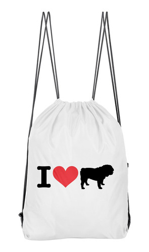 Bolso Deportivo I Love My Bulldog (d0986 Boleto.store)