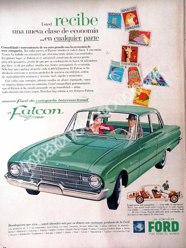 Cartel Retro Autos Ford Falcon 1960 /501
