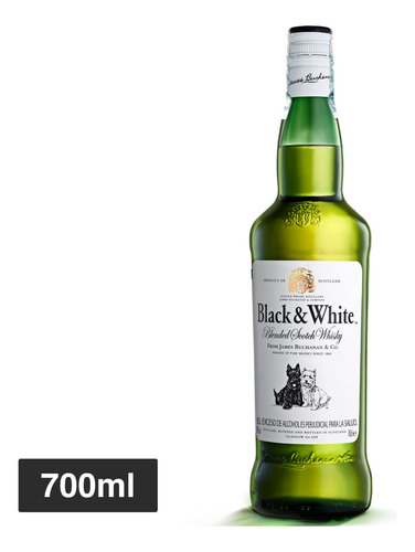 Whisky Black And White 8 Años 700 Ml