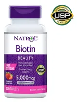 Comprar Biotin Biotina Natrol 250tab 5,000mcg Caida De Cabello Barba