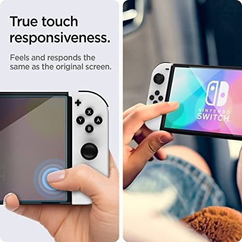 Imagen 4 de 7 de Vidrio Spigen Para Nintendo Switch Oled X2