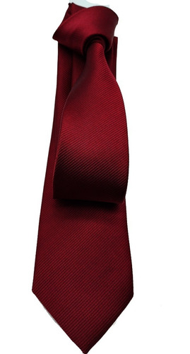 Corbata Italiana Slim Angosta 6cm  Rojo Vino Caballero Hombr