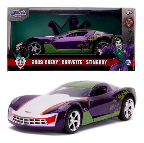 Joker's 2009 Chevy Corvette - Coringa Dc Comics 1/32 - Jada