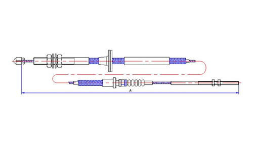 Guaya Acelerador Asia Combi 93 - 95