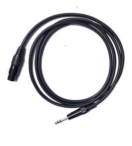 Imagen 2 de 2 de Cable De Xlr Hembra A Plug 6.3 Trs De 2 Metros