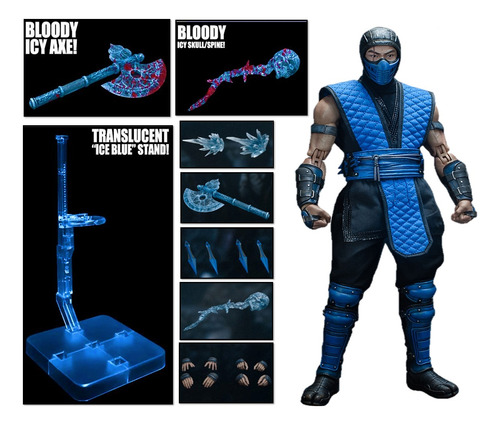 Action Figure Mortal Kombat Subzero Noob Scorpion Boneco 1/6