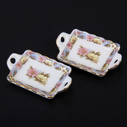 . Vajilla De Comedor En Miniatura Dollhouse