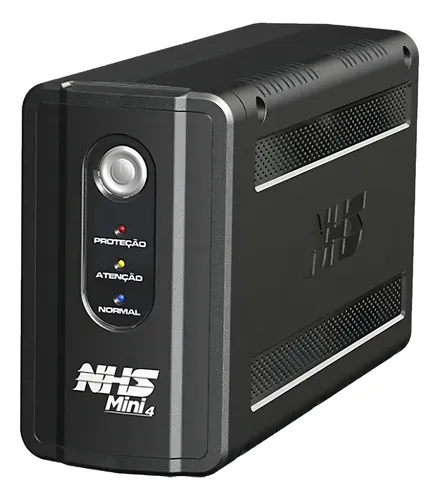 Nobreak 700va Nhs Mini 4 E. Bivolt S. 120-220v 90.b1.007100 Cor Preto
