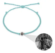 Comprar C Pulseiras De Projeção De Fotos Eu Te Amo Pulseira De Corda