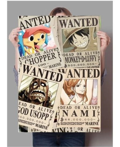 Afiches Poster One Piece Nuevas Recompensas Wanted Anime