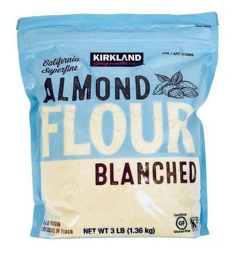 Imagen 1 de 3 de Harina De Almendras 3lb 1.36 Kg