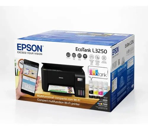 Impressora multifuncional Wi-Fi Epson Ecotank L3250 Mod C11CJ67301: imagem 2