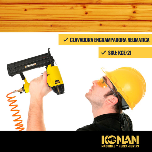 Konan KCE/21 Clavadora/engrampadora Neumática 2 En 1