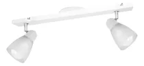 Comprar Aplique Pared Interior Lampara 2 Luces Led Tulipa Spot E27 Estructura Blanco\u002FCromo