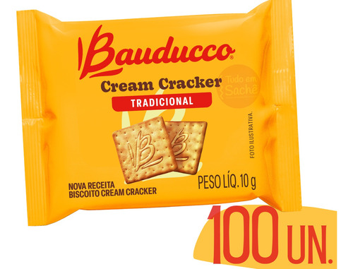Biscoito Cream Cracker Levíssimo Bauducco Sachê - 100 Un