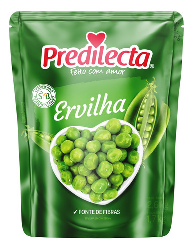 Ervilha em Conserva Predilecta Sachê 1,7kg