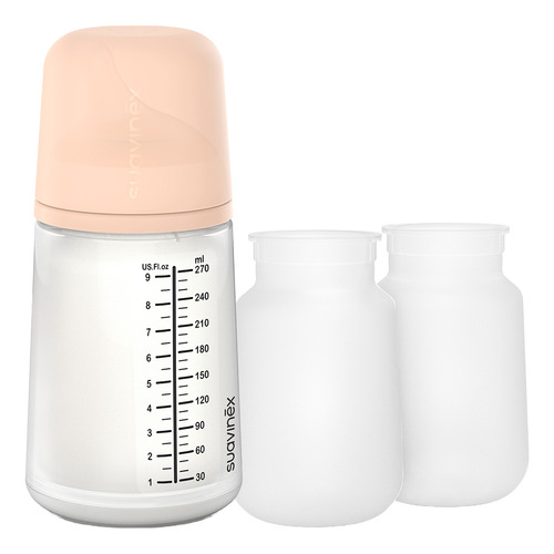 Biberon Anticolico 270ml/9oz+bolsa De Recambio 3pzs Suavinex Color Transparente Zero Zero