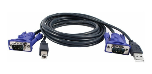 Imagen 3 de 3 de Cable Para Kvm 1.5 Metros Nuevo De Calidad Kvm Cable Usb Vga