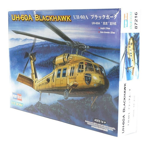 Helicóptero de armamento Blackhawk Hobbyboss 87216 1/72 Uh60