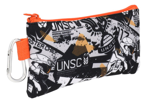 Set Mochila Lonchera Y Lapicera Halo Infinite Unsc 3 En 1 Color Negro Diseño De La Tela Lisa
