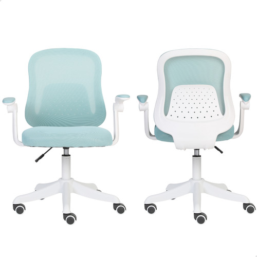 Cadeira Giratoria Diretor Best Colorida Tela Mesh Escritorio Cor Verde