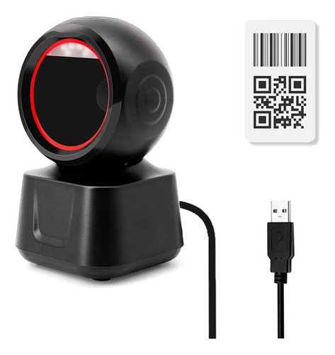 Lector De Códigos De Barras Omnidireccional 1d/2d/qr Con Usb
