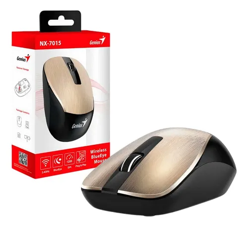 Mouse Inalambrico Genius Nx-7015 Dorado Usb