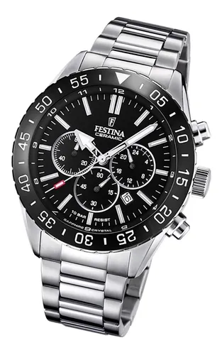 RELOJ FESTINA CERAMIC F20516/2 NEGRO CORREA DE CAUCHO, HOMBRE