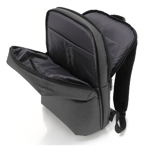 Mochila para Laptop Getttech, Mochila de 15 Pulgadas, Mochila Antirrobo, Gris, GMS-22002