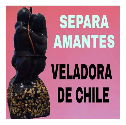 Veladora Pareja Negra Separa Amantes De Chile Rompimiento 
