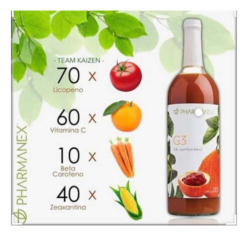 Suplemento G3 Pharmanex Frutos Rojos